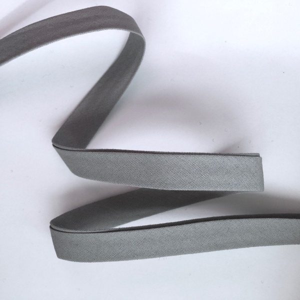 1 2  Smoke Grey Double Fold Bias Tape Fashion