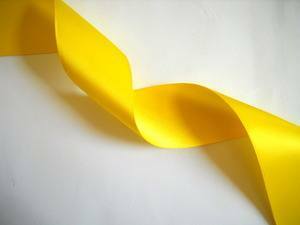 Yellow Double Face Satin Ribbon 1.5  By The Yard Online Sale