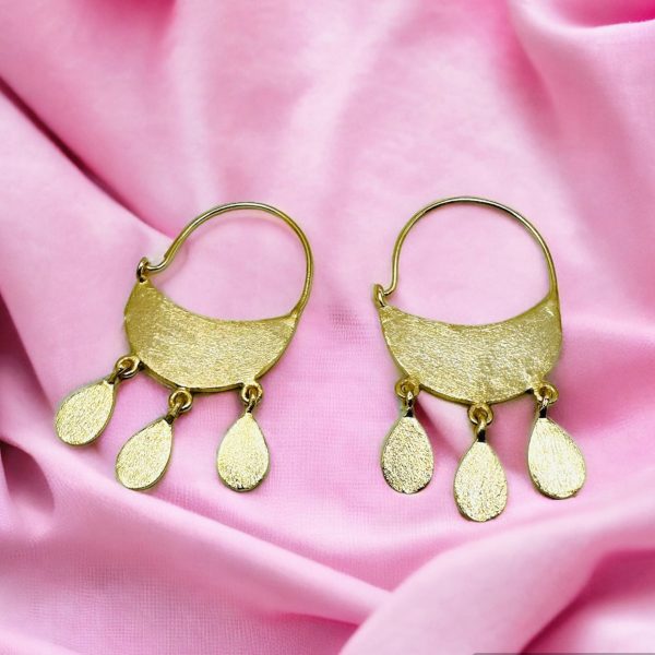 Dancing Droplets 18K Gold Plated Earrings Supply