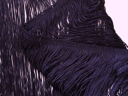 9  Navy Blue Chainette Fringe By The Yard Cheap