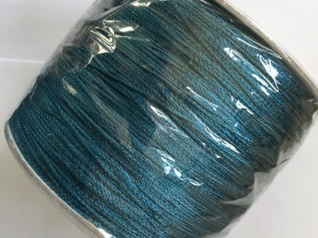 Teal Rayon Chainette Yarn 13 Ounces Hot on Sale