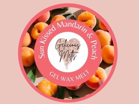 Sun kissed Mandarin & Peach Gel Wax Melt For Sale