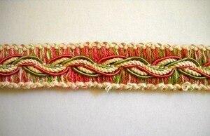 Wildflower Flat Braid Pink Green Oyster 18 Yds Conso 3 4  Cheap