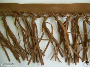 5 Yds Faux Suede Tan Knot Fringe 4  Wrights Sale