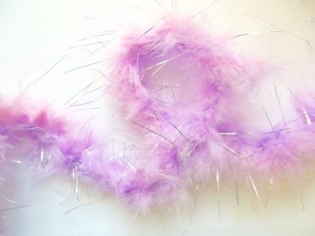 Pink and Lavender TinkerBell Feather Boa 1.5  10 YD Cheap