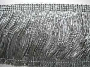 3  Gray Chainette Fringe By The Yard For Sale