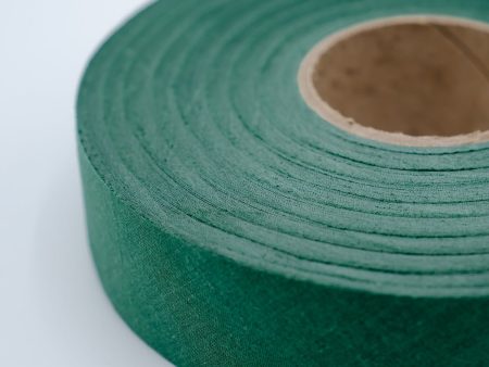 New! 1.25   Hunter Green Flat Bias Tape 64 YD For Cheap