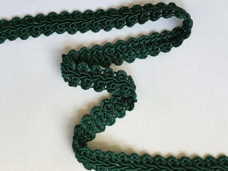 1 2  Forest Green Picot Edge Gimp Braid 36 YD Online Sale