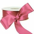 1.5  Coral Rose Double Face Satin Ribbon By The Yard Fashion