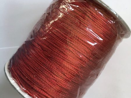 Rust Rayon Chainette Yarn 13 Ounces Cheap