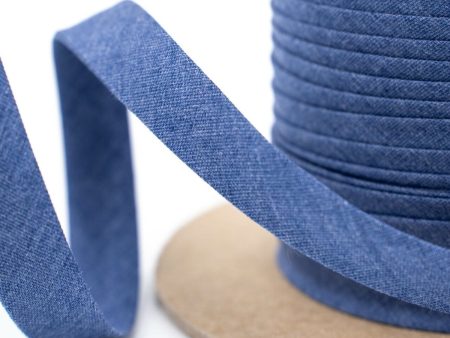 1 2  Denim  Blue Piping 50 YD For Sale