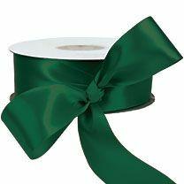 1.5  Forest Green Double Face Satin Ribbon By The Yard Online now