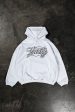 NEW 3D COLLEGE WHITE SNAP BUTTON HOODIE For Cheap