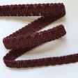 1 2  Dark Claret Scroll Gimp J18 Conso 18 YD Sale