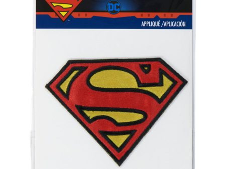 Superman Iron On Applique 3-1 2  x 2-1 2  on Sale