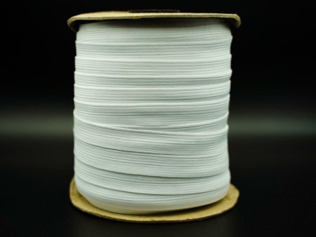 3 4  White Polyester Elastic 109 Yards Bulk Spool Cheap