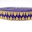 Purple and Gold Minarets Russian Jacquard Ribbon 1  on Sale