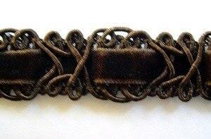 Velvet Ribbon Scroll Gimp Trim Chocolate Brown 8 Yds on Sale