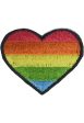 Rainbow Heart Applique 1.5 x1.25  Fashion