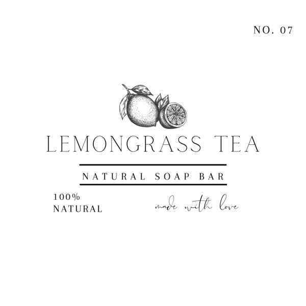 Lemongrass Tea No. 07 Natural Soap Bar Fashion