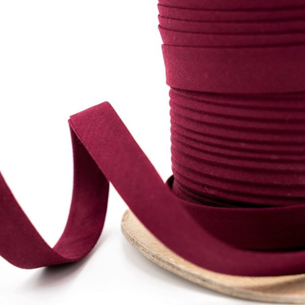 1 4  Cranberry Double Fold Bias Tape 50 YD Discount