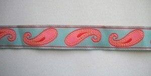 Pink Paisley Jacquard Ribbon 5 8  Sold By The Yard Fashion