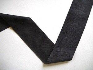 1  Black Straight Cut Lycra Stretch Binding 50 Yards For Discount