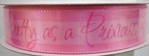 Disney Ribbon Trim Princesses Pink 1 2  Online now