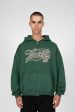 NEW 3D COLLEGE HUNTER GREEN FRONTZIP Discount