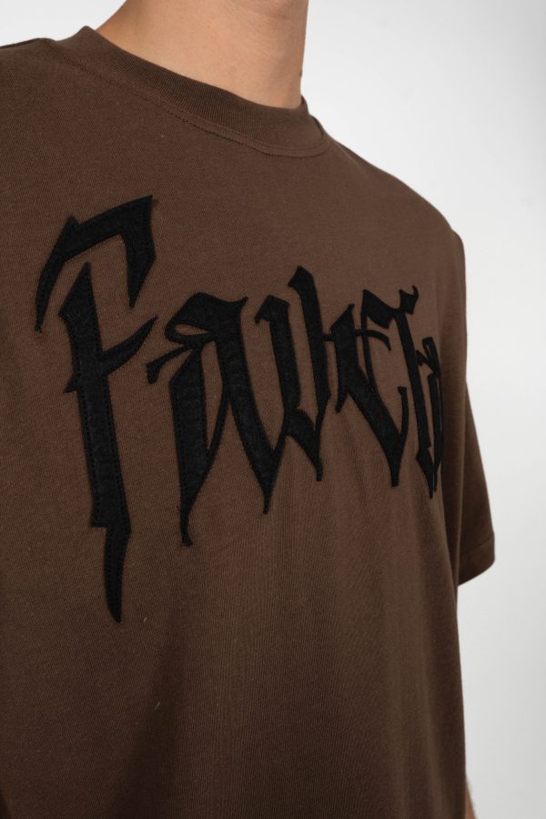 BOLT FLEECE COFFEE BROWN T-SHIRT Hot on Sale