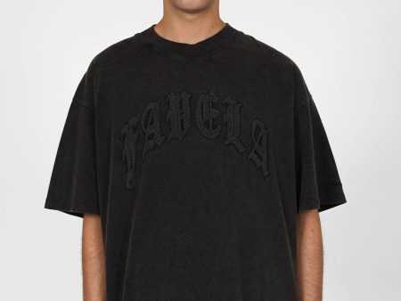 OLD ENGLISH BLACK WASHED T-SHIRT on Sale