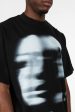 FADED FACE BLACK T-SHIRT Online now