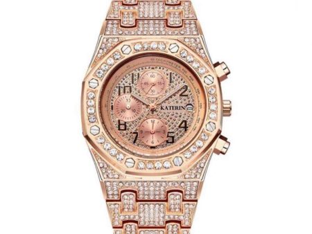 Orologio KATERIN “Rosa” con numeri For Discount