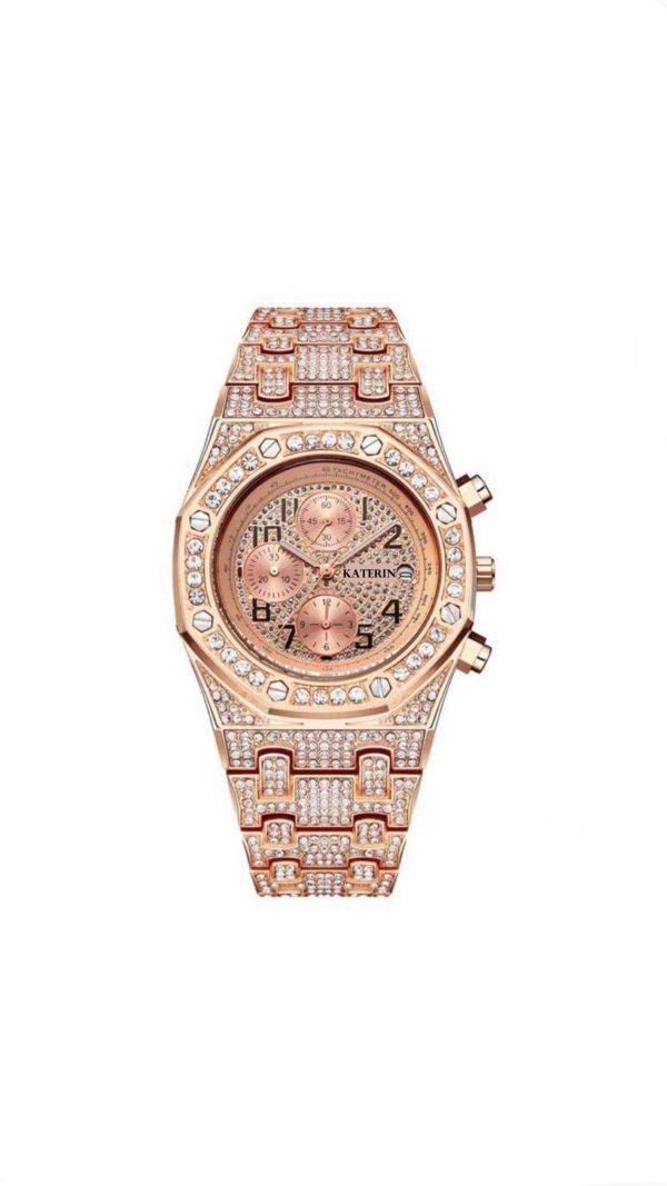 Orologio KATERIN “Rosa” con numeri For Discount