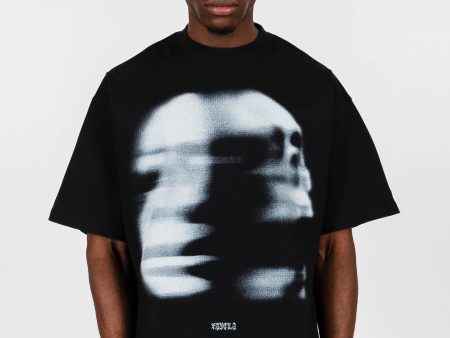 FADED FACE BLACK T-SHIRT Online now