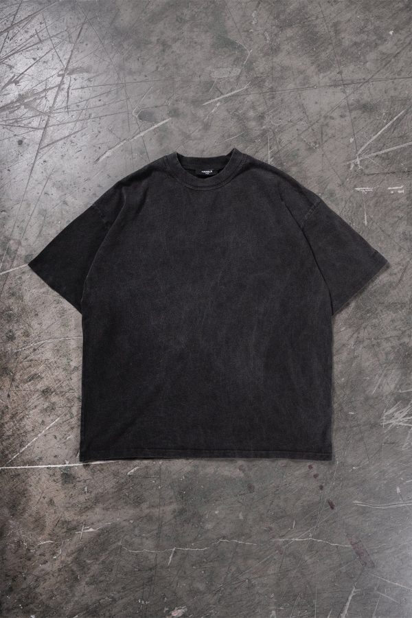 BLACK WASHED T-SHIRT Cheap