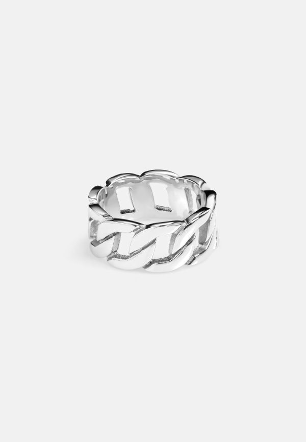 SHINY CUBAN RING Hot on Sale