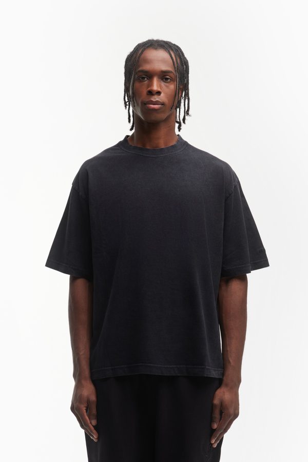 BLACK WASHED T-SHIRT Cheap