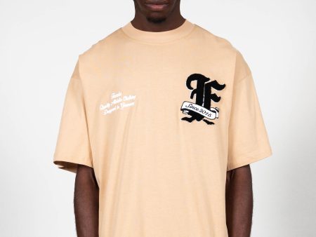 F FROTTEE BEIGE T-SHIRT For Sale