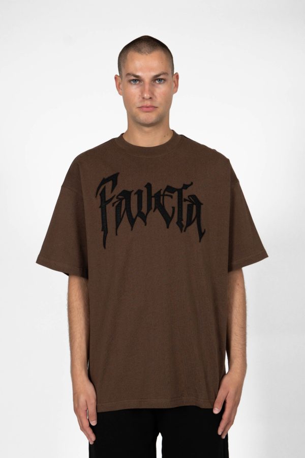 BOLT FLEECE COFFEE BROWN T-SHIRT Hot on Sale