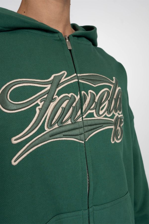 NEW 3D COLLEGE HUNTER GREEN FRONTZIP Discount