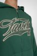 NEW 3D COLLEGE HUNTER GREEN FRONTZIP Discount