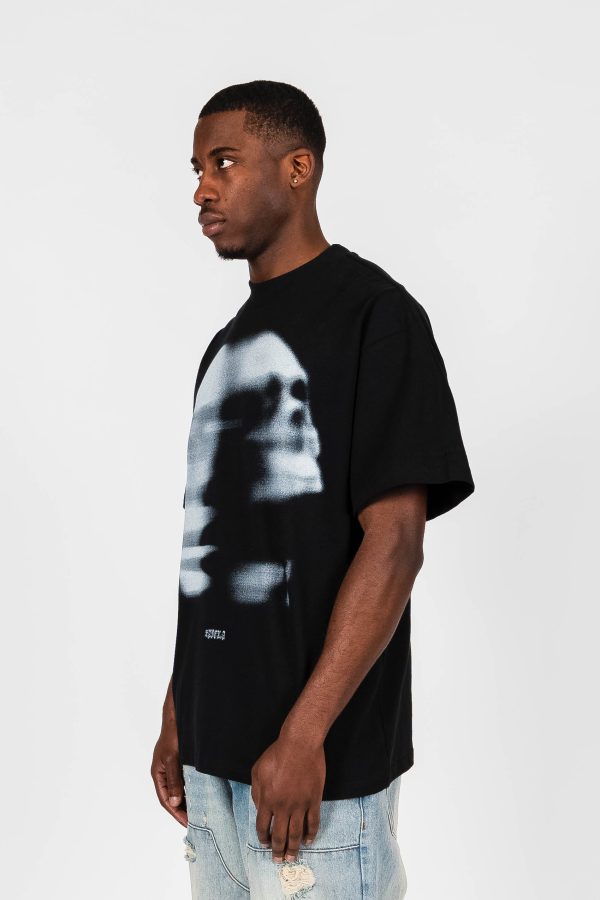 FADED FACE BLACK T-SHIRT Online now