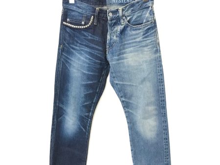 [Pre-owned] Hysteric Glamour HRLR Processed Denim Slim Straight 0241AP12 For Cheap