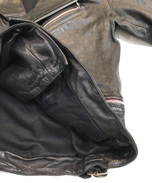 [Pre-owned] Hysteric Glamour Lamb Leather Double Riders Jacket 0203LB01 For Sale