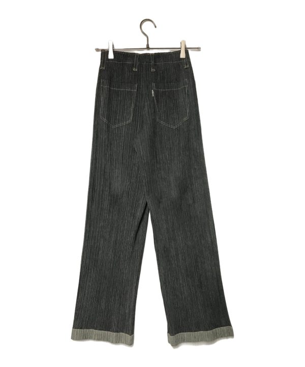 [Pre-owned] PLEATS PLEASE Denim Pleated Pants   PP71-JF623   Stitching   Belt Loops   Front Button   Hem Switching   Made in Japan PP71-JF623 For Cheap