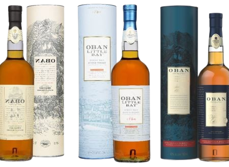 OBAN Single Malt Scotch Whisky Bottle Collection on Sale