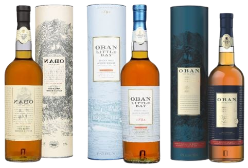 OBAN Single Malt Scotch Whisky Bottle Collection on Sale