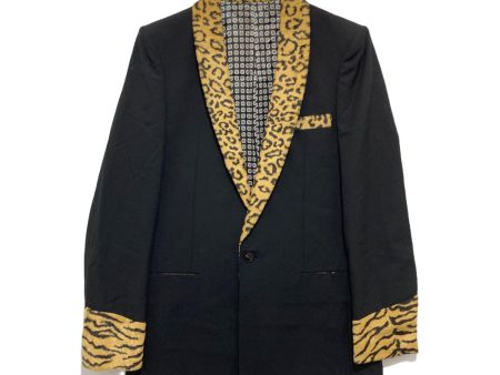 [Pre-owned] NUMBER (N)INE Leopard Switched Long Coat For Discount