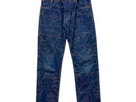 [Pre-owned] A BATHING APE denim pants PC9-16500-0002 Online Hot Sale